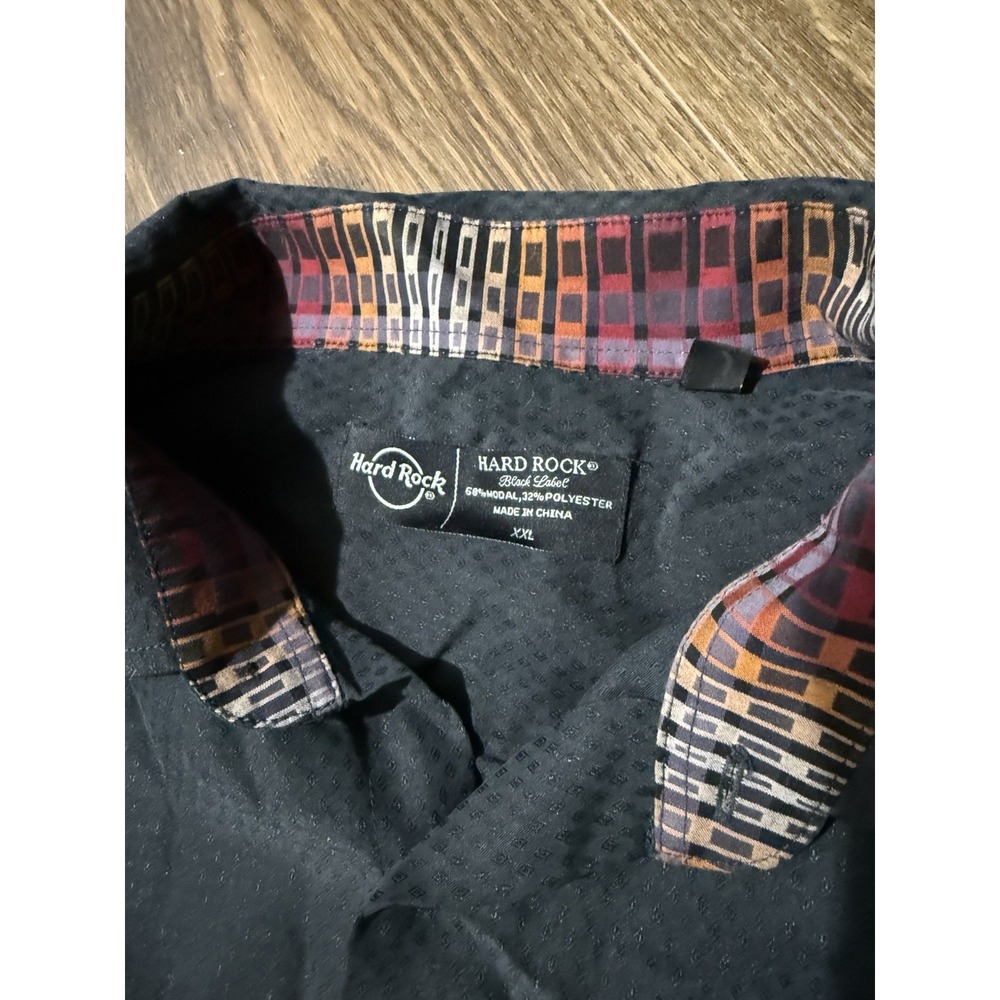 Hard Rock Black Label, Guitar, Button Up Shirt Size XXL